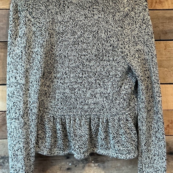 INC International S Cropped Sweater Ruffled Metallic Thread Cottagecore Romantic - Picture 4 of 9